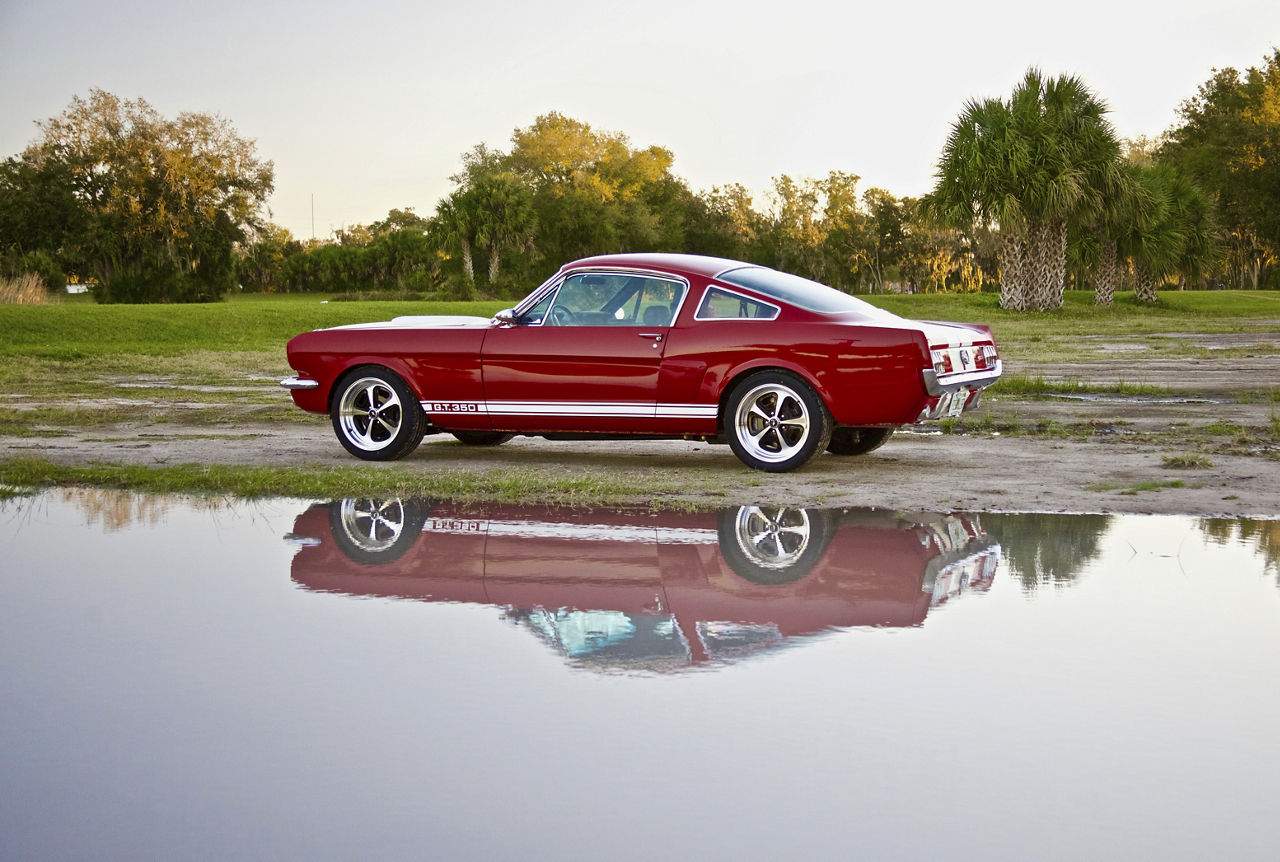 1966 Ford Mustang GT500 American Racing VN500 Black American Racing